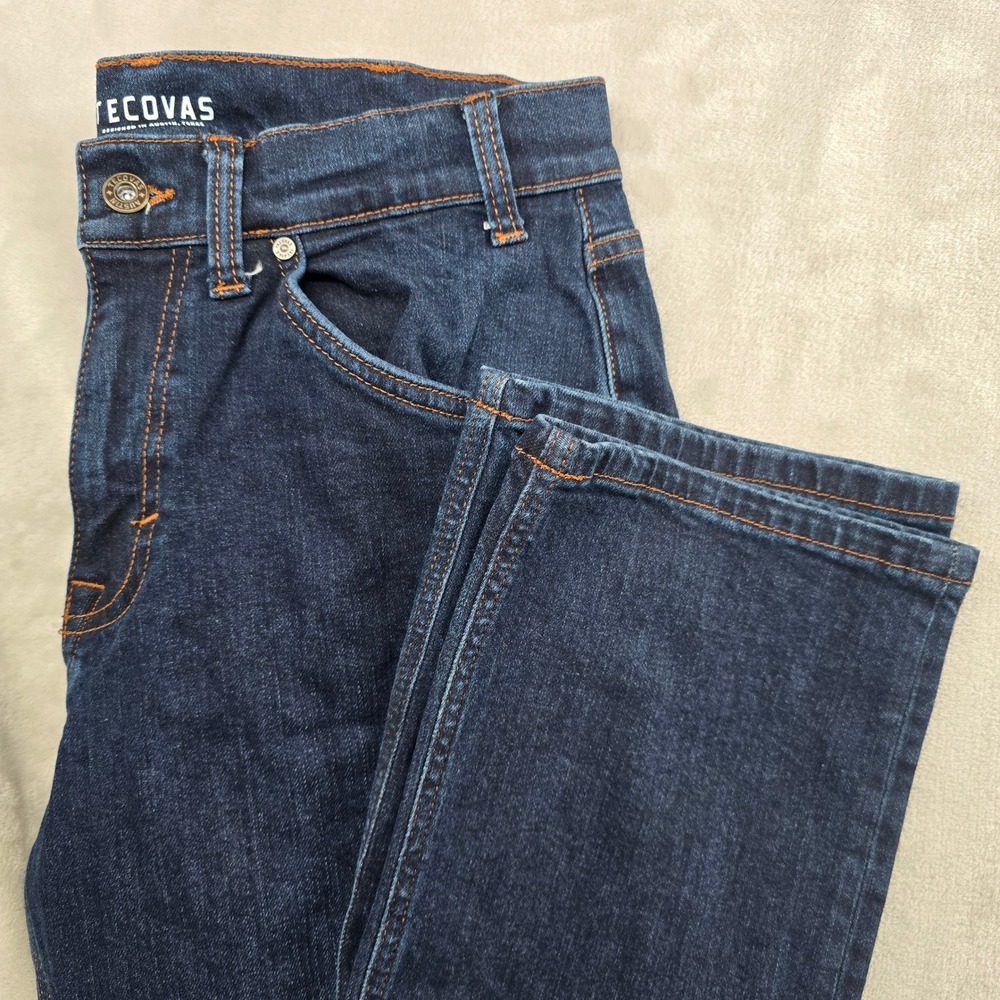 Tecovas Size 30x30 Premium Relaxed Jean Dark Wash Blue Denim